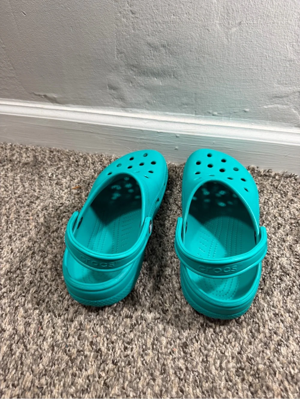 CROCS Kids Bright Teal Classic Clog Sandals